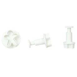 Set Cortadores con Expulsor Muñecos de Jengibre 3 ud - Wilton