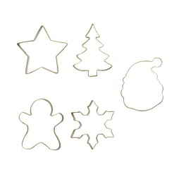 Set 5 Cortadores de Galletas Navideños