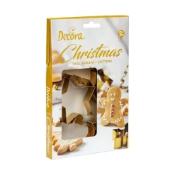 Set 5 Cortadores de Galletas Navideños