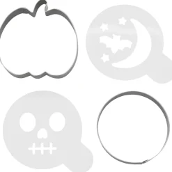 Set 2 Cortadores Halloween con Stencil