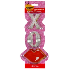 Set Cortadores Labios & XO San Valentín: 3 ud - Wilton