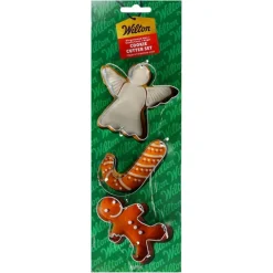 Set Cortadores Ángel / Bastón de Caramelo / Muñeco de Jengibre