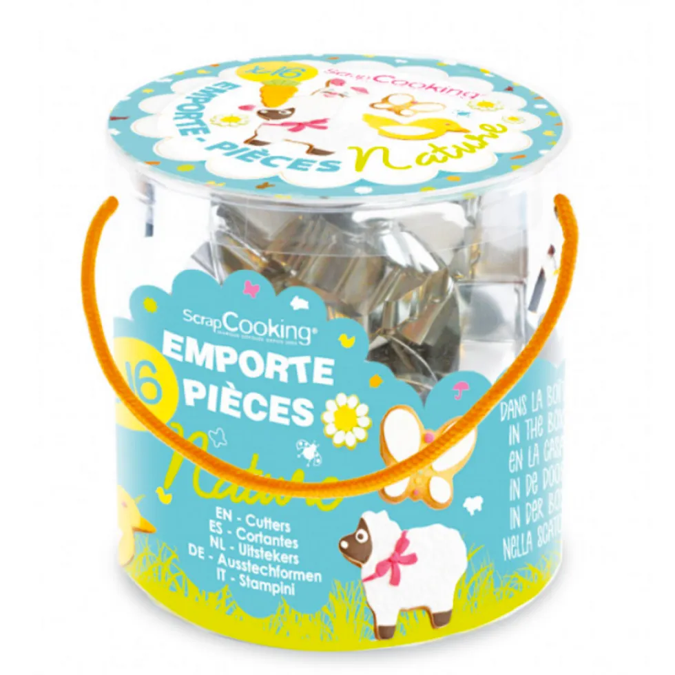 Set 16 Cortadores para Galletas Nature - Scrapcooking