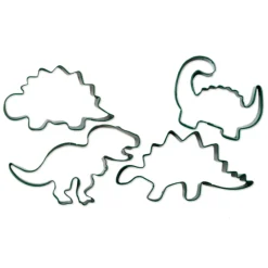 Set Cortadores para Galletas Dinosaurio 4 ud - Scrapcooking