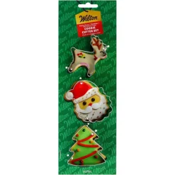 Set Cortadores Reno / Santa Claus / Árbol de Navidad - Wilton
