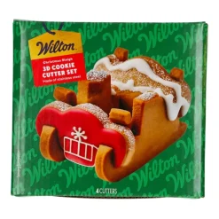 Set Cortadores Trineo De Navidad 3D - Wilton