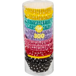 Set Cápsulas Cupcake Colores Polka Dots 300 ud - Wilton