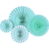 Set de 4 Abanicos Decorativos Aqua