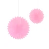Set de 2 Abanicos Rosa Pastel 30 cm