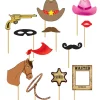 Set de 12 Accesorios para Photocall Cowboy