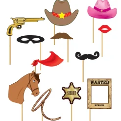 Set de 12 Accesorios para Photocall Cowboy