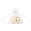 Set de 20 bolsitas Organza Blancas 10cm