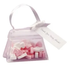 Set de 24 bolsos decorativos con lazo y tarjeta