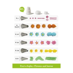 Set de Boquillas para Flores y Hojas 8 Piezas