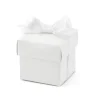 Set de 10 Cajitas Blancas con Lazo
