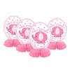 Set de 4 Centros de Mesa Elefante Rosa