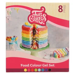 Set de 8 Colorantes en Gel FunColours de FunCakes