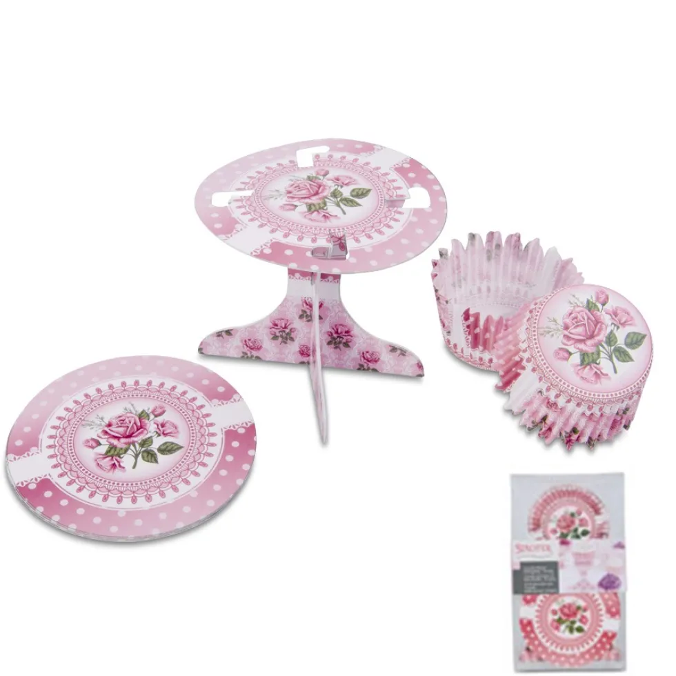 Set decoración de cupcakes Rose Garden