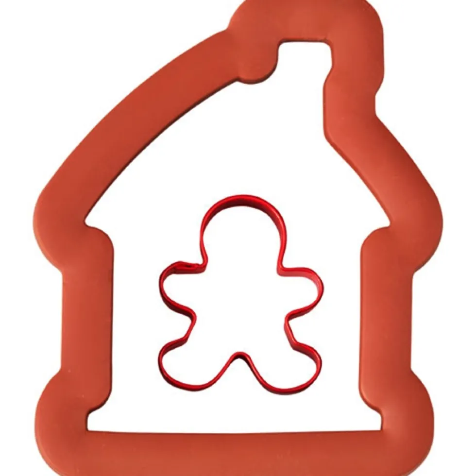 Set de cortadores Casita y Muñeco Jengibre Comfort Grip