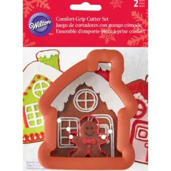 Set de cortadores Casita y Muñeco Jengibre Comfort Grip