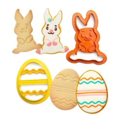 Set de 2 Cortadores Conejo y Huevo de Pascua