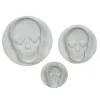 Set de 3 Cortadores con Espulsor y Texturizador Calaveras