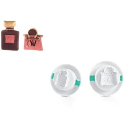 Set de 2 cortadores con Expulsor Bolso y Perfume 3D