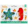 Set de 2 Cortadores con Texturizador Animales Marinos