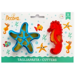Set de 2 Cortadores con Texturizador Animales Marinos