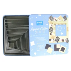 Set de 19 Cortadores Cuadrados Acero Inoxidable - PME