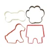 Set de 4 cortadores de galletas mascotas