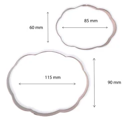 Set de 2 Cortadores de Galletas Placa Estilo 3