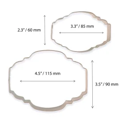 Set de 2 Cortadores de Galletas Placa Estilo 2
