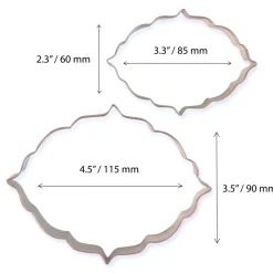 Set de 2 Cortadores de Galletas Placa Estilo 6