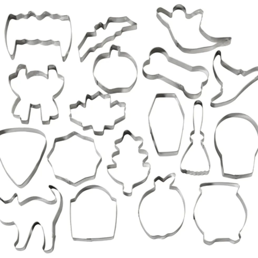 Set de 18 Cortadores de Galletas Halloween