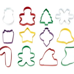 Set de 12 Cortadores de Metal Navideños