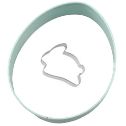 Set de 2 Cortadores de Pascua Huevo y Conejo