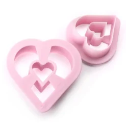 Set de 2 Cortadores Donuts Corazón