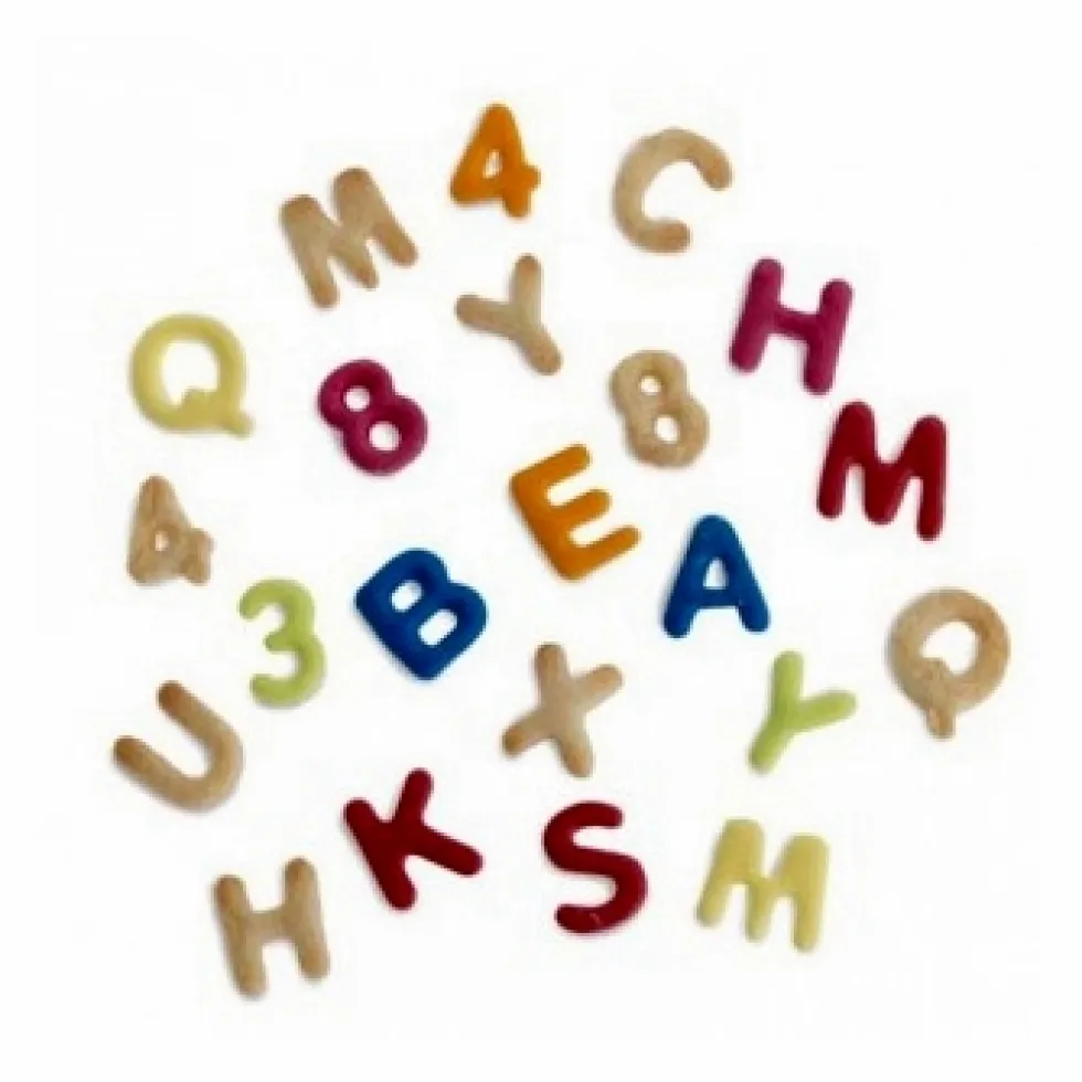Set de 36 cortadores letras y números pequeños