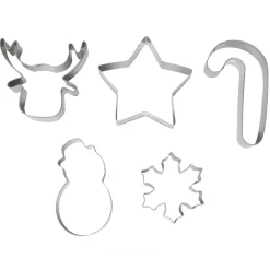Set de 5 cortadores Metálicos Navidad
