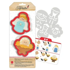 Set de 2 Cortadores Navidad con Plantillas