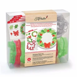 Set de 8 Cortadores Navideños con Plantillas