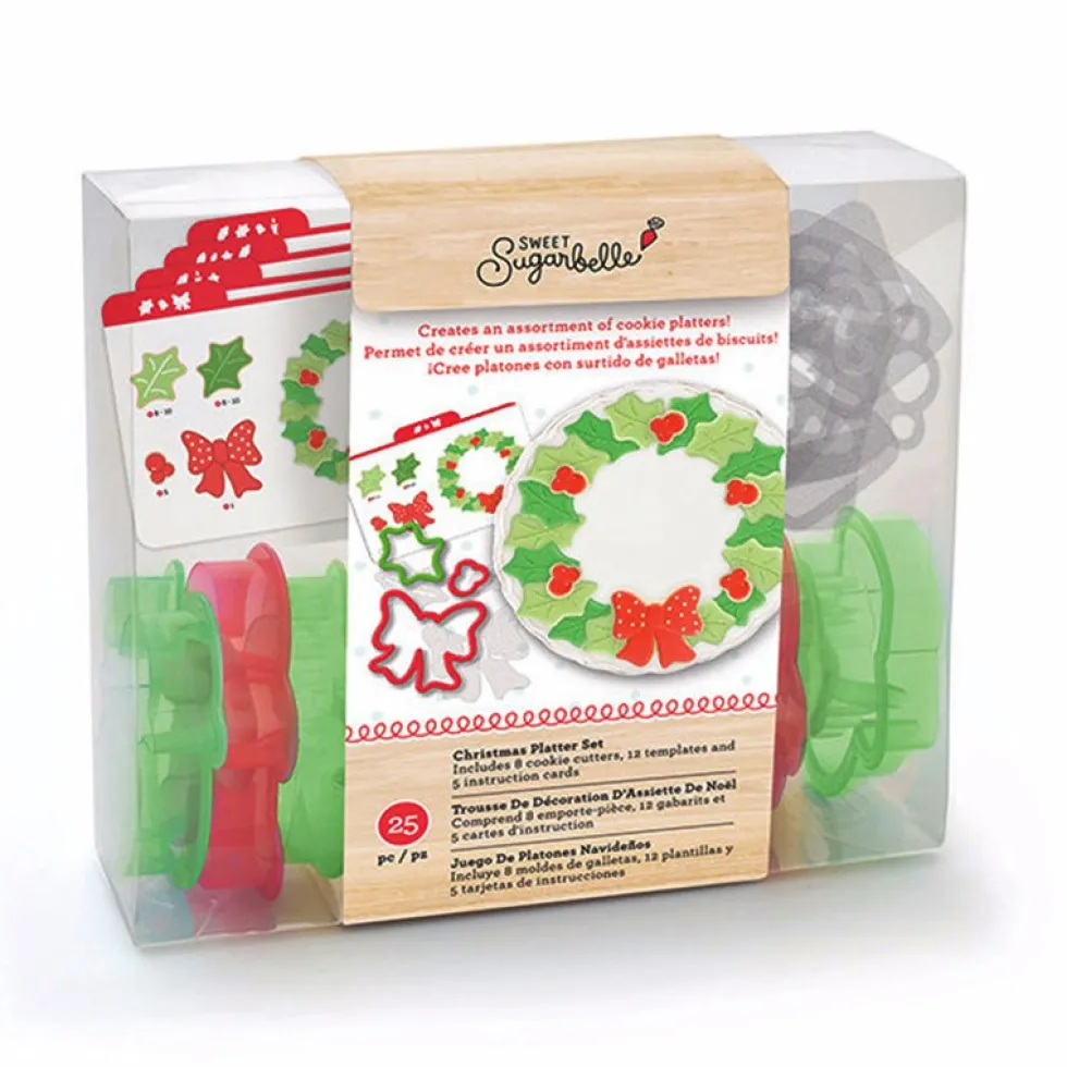 Set de 8 Cortadores Navideños con Plantillas