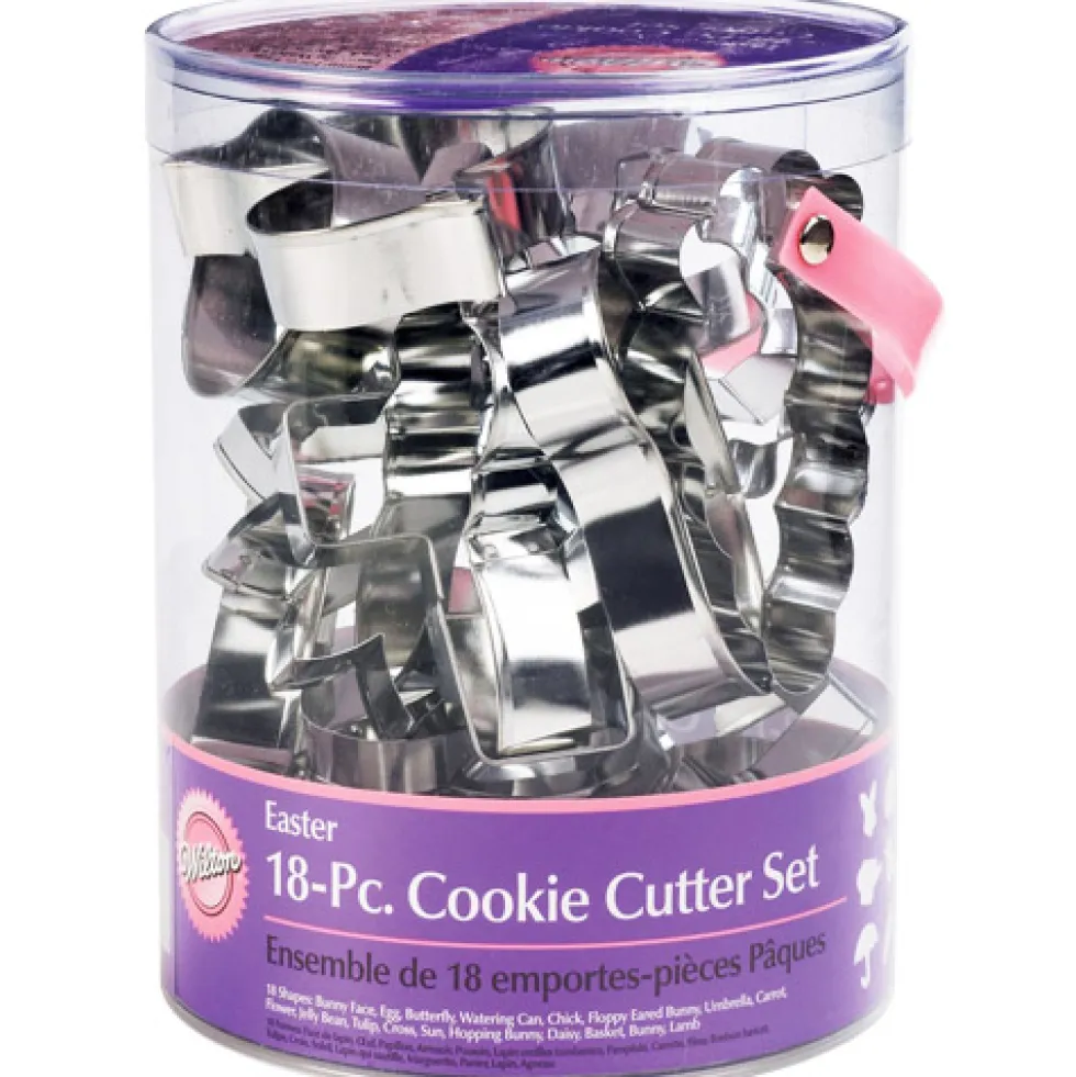 Set de 18 cortadores para galletas Pascua y Primavera