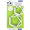 Set de 4 Cortadores para Tarta de Fútbol