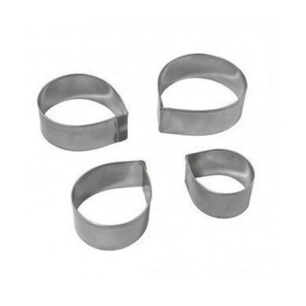 Set de 4 Cortadores Pétalos de Rosa