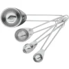 Set de 4 Cucharas Medidoras Acero Inoxidable
