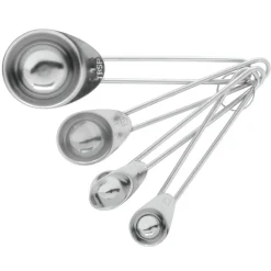 Set de 4 Cucharas Medidoras Acero Inoxidable