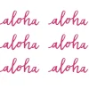 Set de 6 Decoraciones Aloha 12cm