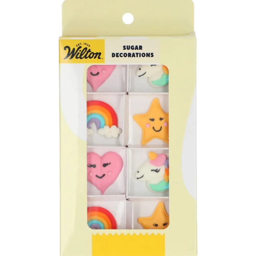 Set de 8 Decoraciones de Azúcar Unicornios - Wilton